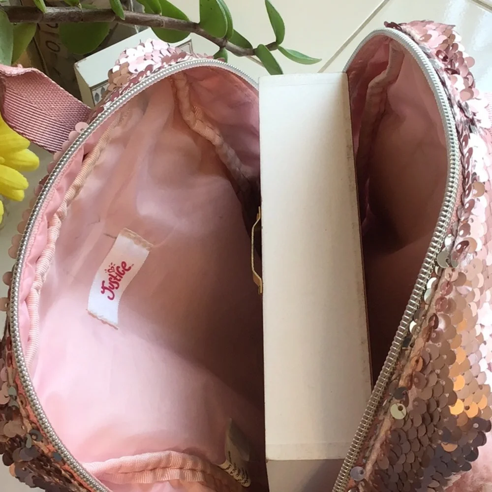 ‘Justice’ Sequined/Faux Fur Deer Face Backpack (#5)